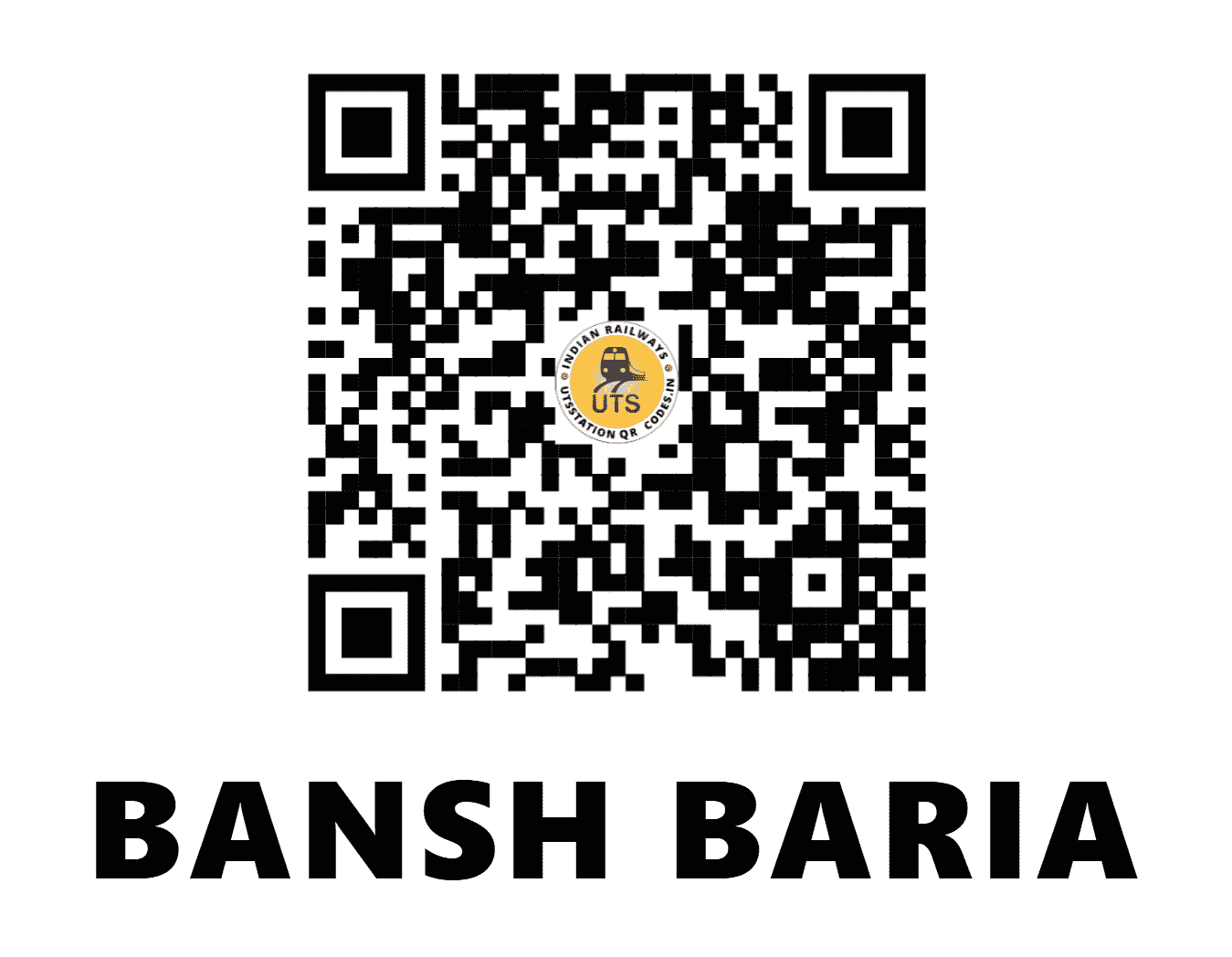 UTS QR Code for BANSH BARIA - BSAE (ER - WEST BENGAL)